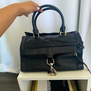 REBECCA MINKOFF LEATHER TOP HANDLE CROSSBODY